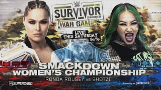 WWE Survivor Series War Games 2022 - Ronda Rousey Vs Shotzi (WWE 2K22)