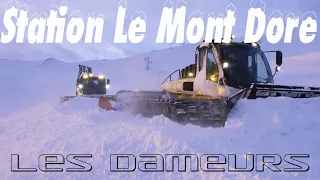 Les Dameurs de la Station de Ski du Mont Dore . Journée du 04 Mars 2020.