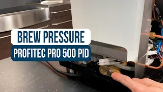 Profitec Pro 500: How to Adjust Brew Pressure