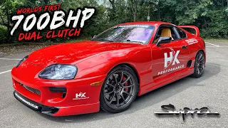 PURE INSANITY.. WORLDS FIRST DUAL CLUTCH DCT MK4 TOYOTA SUPRA!!