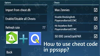 How To Use Cheat Code with PPSSPP -2020