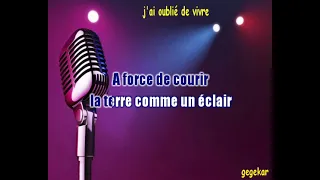 j'ai oublié de vivre... JOHNNY HALLYDAY ma version en karaoke