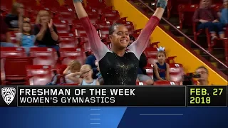 Arizona State's Cairo Leonard-Baker nabs Pac-12 Women's Gymnastics Freshman of the Week honors