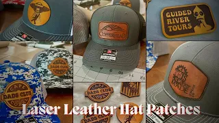 Laser Leather Hat Patches, and the Cricut Hat Press