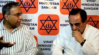 Dr  Swamy chats with Sree Iyer on Land Bill and Black Money in India in Hindi