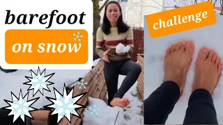 barefoot on snow challenge in germany december 2023