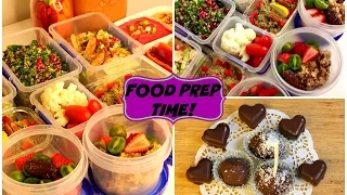 SALAD PREP FOR THE WEEK ☆ CHOCOLATE FUDGE RECIPE ☆ NO COOKING REQUIRED FOOD PREP ☆ MEAL PREP IDEAS ☆