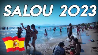 SALOU BEACH, August 2023🌴 [POV WALK] | 📍Platja llevant