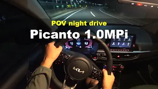 2024 KIA Picanto 1.0MPi POV night drive