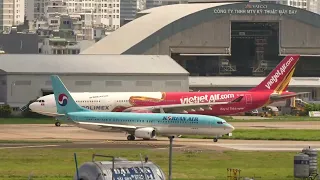 Saigon Airport Ho Chi Minh Plane Spotting Vietnam airlines A350 Ex-THOMAS COOK A330