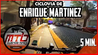 VOY POR CICLOVIA DE ENRIQUE MARTINEZ EN EL BARRIO DE COLEGIALES DIRECCION NORTE