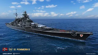 Немецкий премиум линкор Pommern (IX) уровня в World of Warships