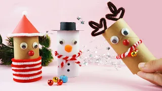 3 Easy Christmas Decoration Ideas using Pipe Cleaner and Toilet Paper Roll