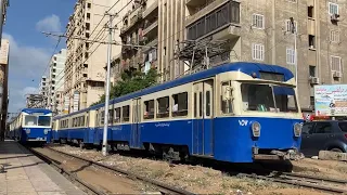 Iconic History | Trams of Alexandria Egypt at Ibrahimeya Station | الإسكندرية ترام محطة الإبراهيمية