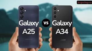 Samsung Galaxy A25 vs Samsung Galaxy A34 Full Comparison