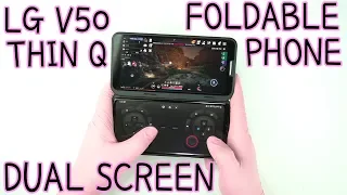 FOLDABLE PHONE LG V50 THIN Q DUAL SCREEN UNBOXING. OVERVIEW