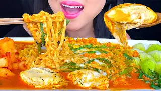 ASMR SPICY NOODLES & SOFT BOIL EGGS #asmr #mukbang #food