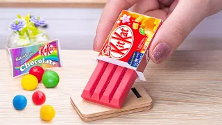 Amazing KITKAT Cake Dessert | Satisfying Miniature RAINBOW Chocolate Cake Decorating, ASMR Recipes