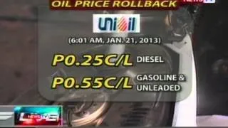 NTL: Unioil: Oil Price Rollback