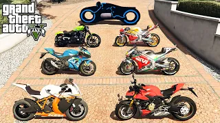GTA 5 ✪ Stealing SUPER BIKES with Michael ✪ (Real Life Cars #81)
