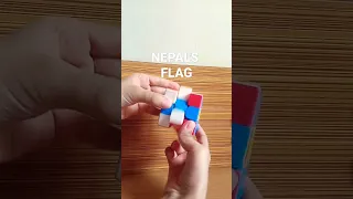 HOW TO MAKE NEPAL'S FLAG ON A RUBIK'S CUBE 70