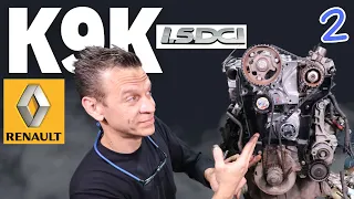 How To Change Timing belt Engine Renault K9K 1.5 dCi. Tutorial Assembly Cylinder Head, Injectors,