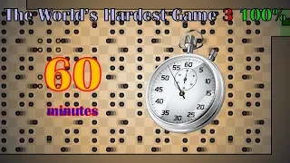 (REUPLOADED, WITH MUSIC) The World's Hardest Game 3 100% in 60 minutes (56:31, 58 deaths)