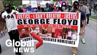 George Floyd death: Demonstrators take to the streets in cities across the U.S.