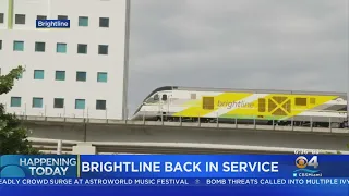 Brightline Trains Resume Service