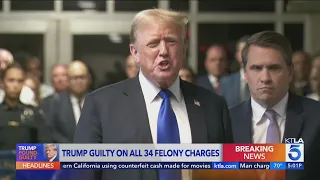 Tump guilty on all 34 felony charges