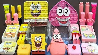 Spongebob vs Patrick Star Slime Mixing Random Into Slime! Satisfying Slime Video ASMR