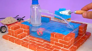 Amazing MINI CONSTRUCTION built with Mini Bricks and Recyclable Materials