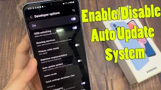 Samsung Galaxy A13: How to Enable/Disable Auto Update System