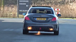 460HP BRABUS Mercedes-Benz C 43 AMG 4Matic Stage 2 - REVS, Accelerations, Flames!