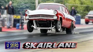 SKAIRLANE! GEAR GRABBIN' GASSER! FE 427 SOHC INJECTED '55 FORD FAIRLANE! BYRON DRAGWAY!