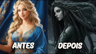 Medusa foi forçada por  Poseidon e amaldiçoada por Atena. Vítima dos Deuses