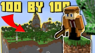 Surviving Minecraft in a 100 by 100 World