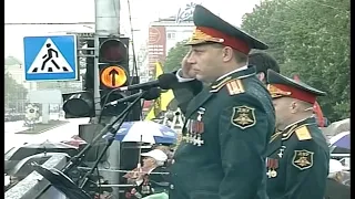 Victory Parade in Donetsk 9 May - Donetsk Anthem 2015 (First Playing of the New Anthem)