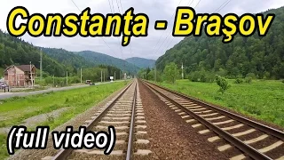 Constanta-Brasov-cea mai rapida ruta feroviara-full backview-Trainride-Zugfahrt