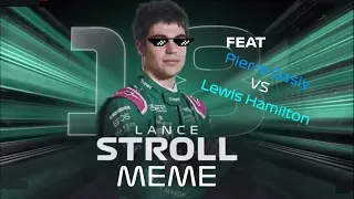 Stroll vs Gasly and Hamilton Battle -- MEME (shot on Iphone)