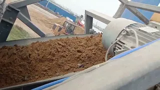 concrete mixing process by batching plant