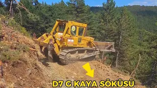 CAT D7G DOZER YOL AÇMA,SÖKÜ ÇALIŞMASI~DOZER ROAD OPENING WORK