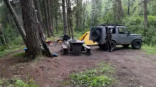 Blackwater River camping and fishing with Suzuki SJ410