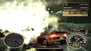 Unbelievable Turn: NFS Most Wanted '05 - Razor's Last Stand | 8th Attempt Ends in Chaos!