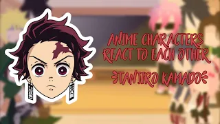 anime characters react to each other//4/?//tanjiro kamado❤️//repost.