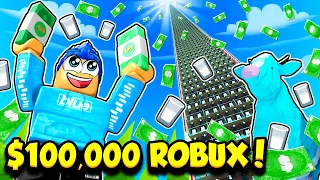 Spending $100,000 ROBUX To Get THE TALLEST COW TOWER!