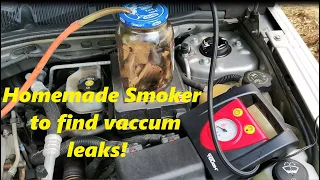 Homemade smoke tester to finding vacuum leaks in your car