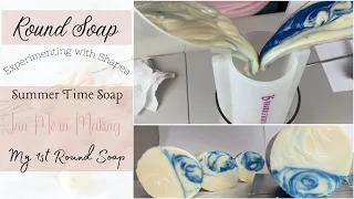 Victorious! My 1st Round Soap Experiment~Artisan Soap Making~Cold Process Soap~Summertime Soap