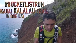 Kauai's Kalalau Trail roundtrip in one day! Napali Coast #BUCKETLISTRUN