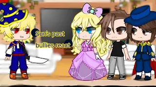 ☀Sun's past bullies react to two face🌛|| Gacha club || Fnaf || Security breach || Cony